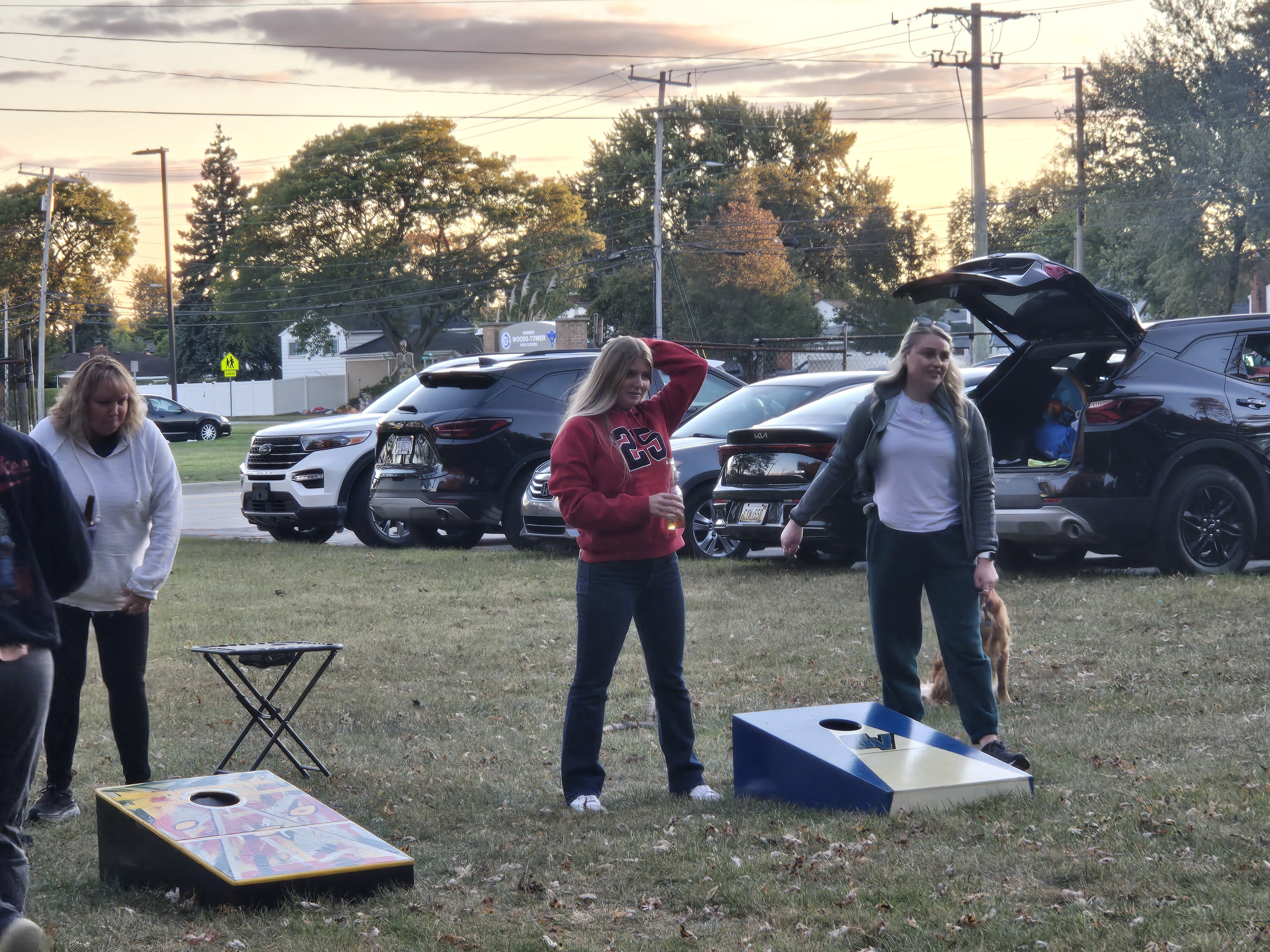 Club fundraiser dinner setup
