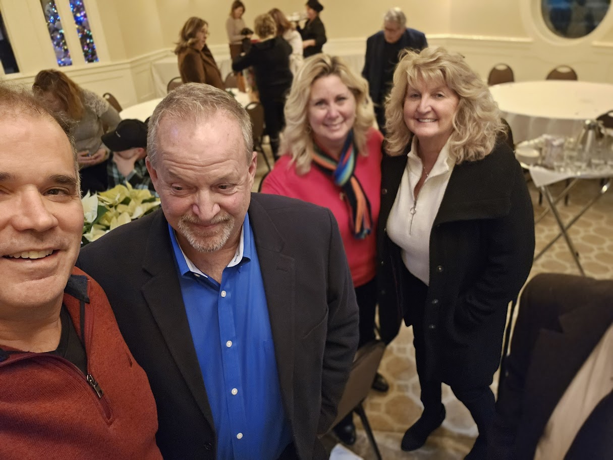 Guests enjoying the 2025 Christmas Party at Villa Penna