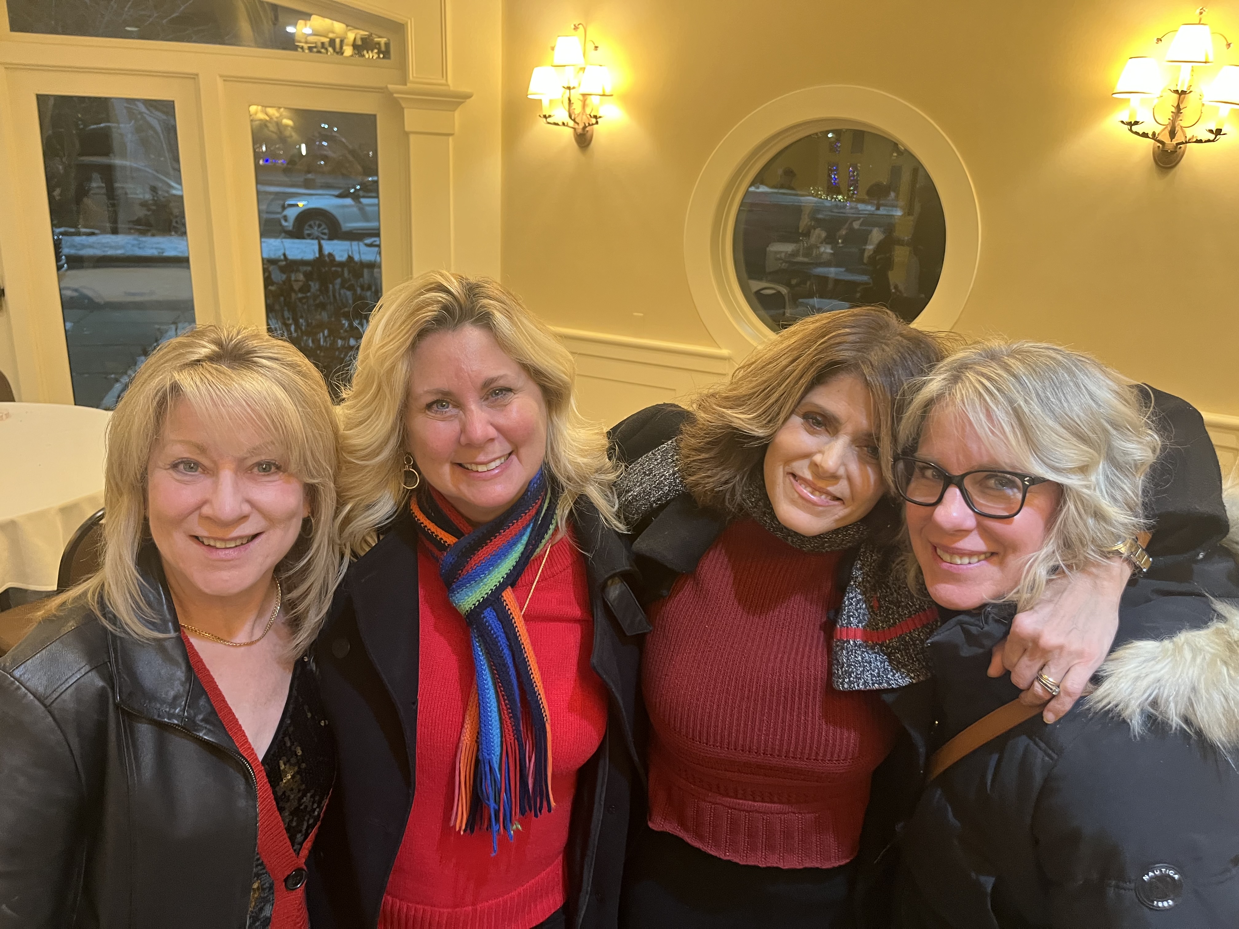 Guests raising a toast