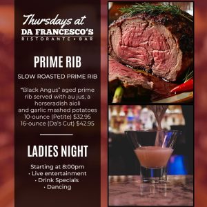 Da Francesco's dessert or special promo image from the official site