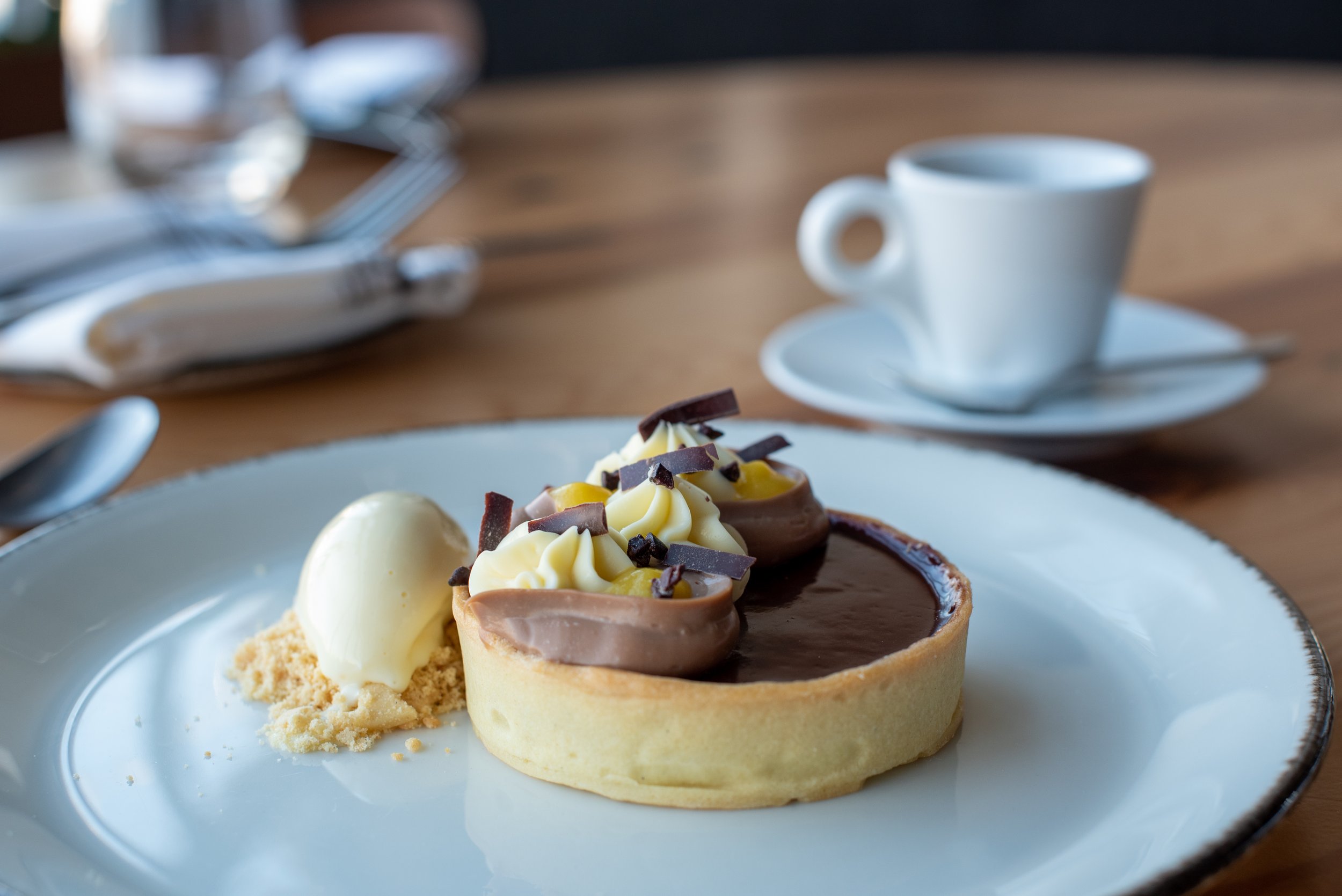 Chocolate tart dessert image from the official site